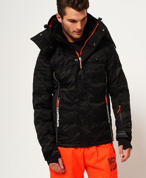 Superdry Snow Puffer Ski Férfi Kabát Szürke/Camo | RTLOI2786